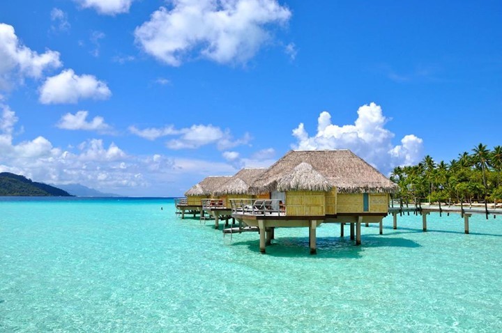 water bungalow village, Tahiti